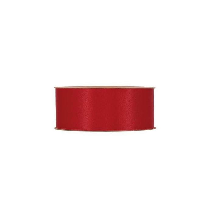 NASTRO IN RASO ROSSO MM25X20MT